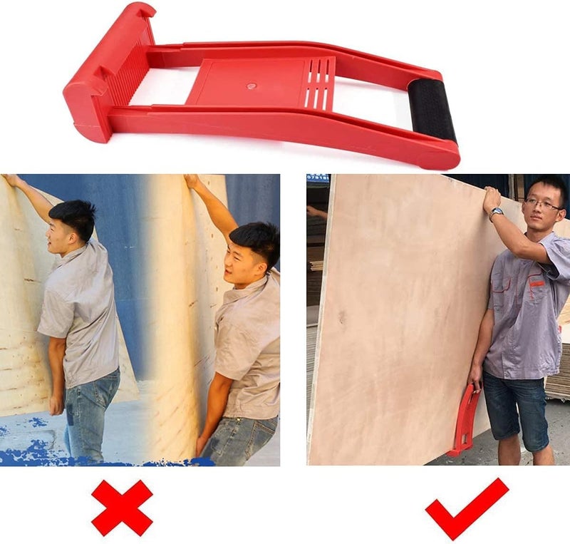 SILVERWING , Plywood Carriers Handle 2 PACK, Sheetrock Tools Drywall Handtools, Drywall Lift Panel Hoist, Hercules Gripper Drought for Panel, Plywood Lifting Tool, Panel Carriers(170 lbs Load) - Image 4